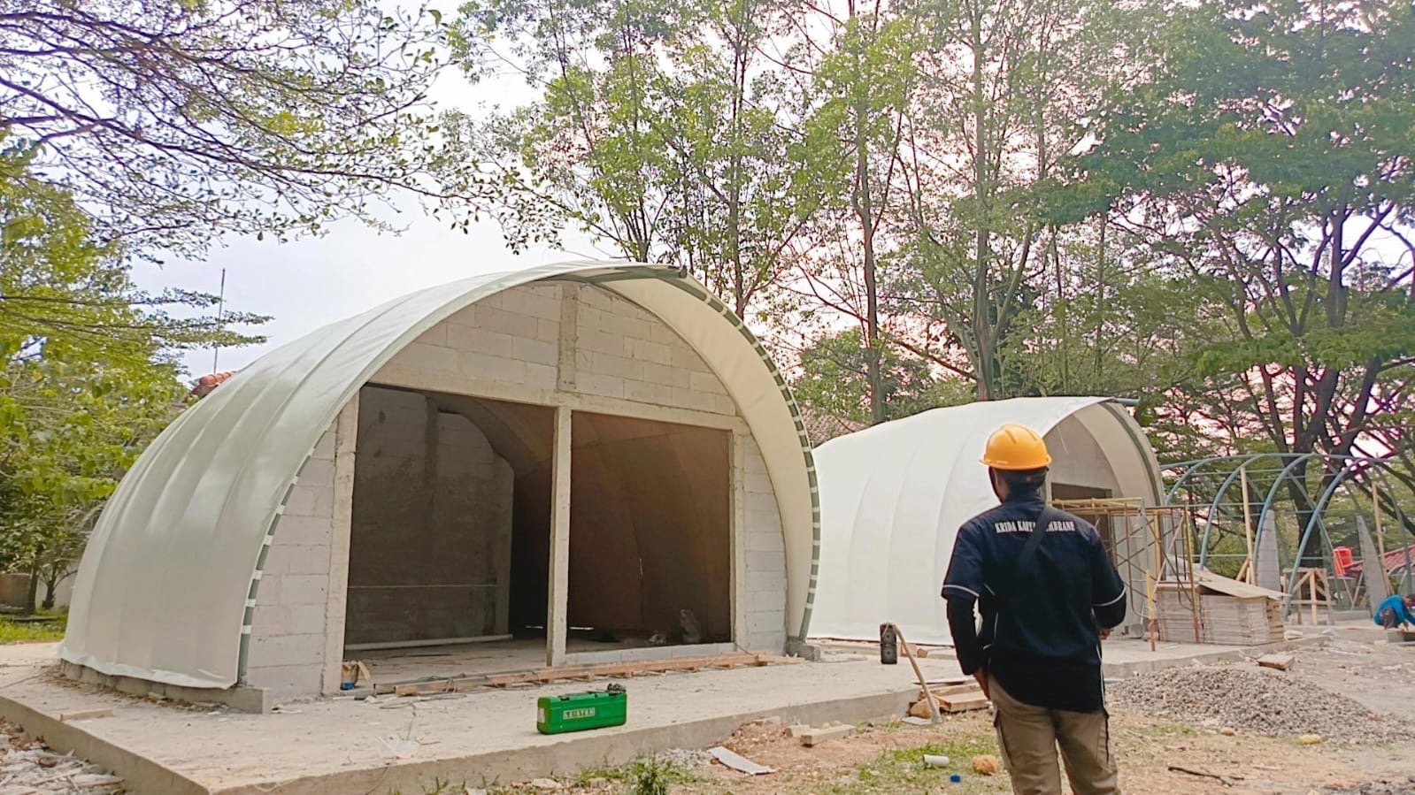 glamping atap membran