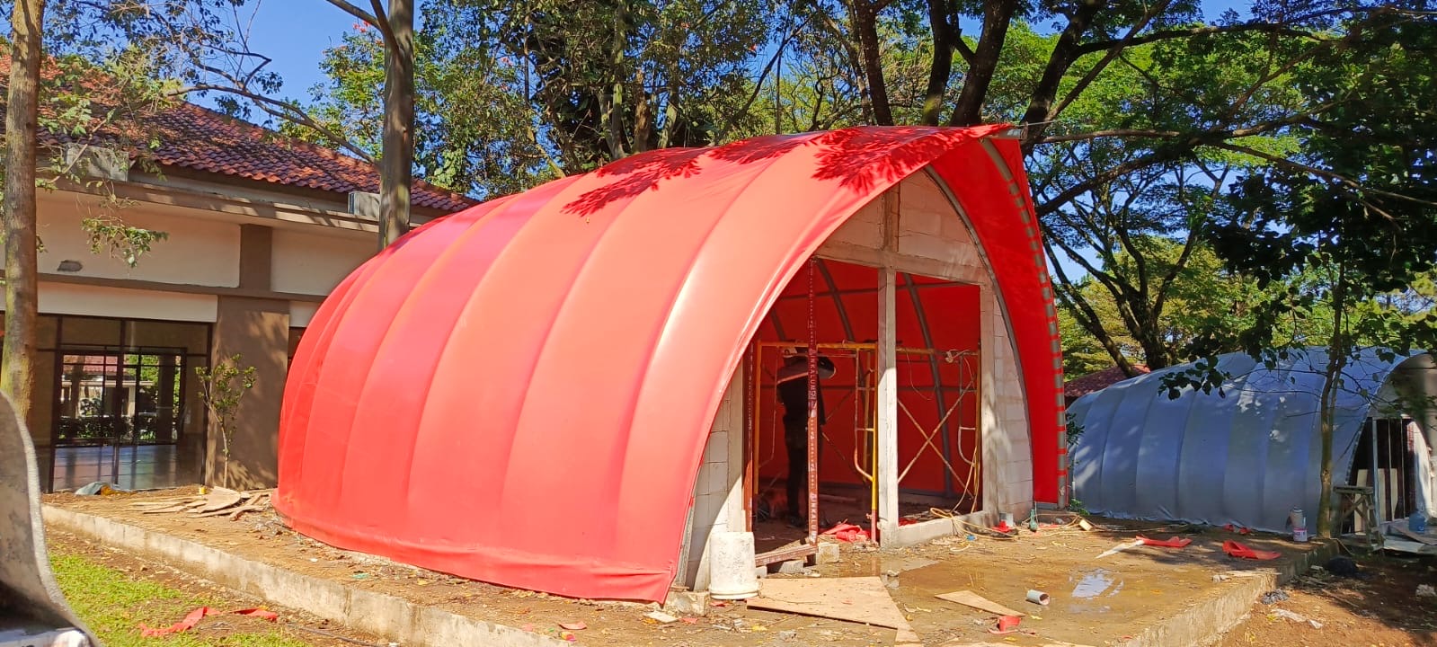glamping atap membran