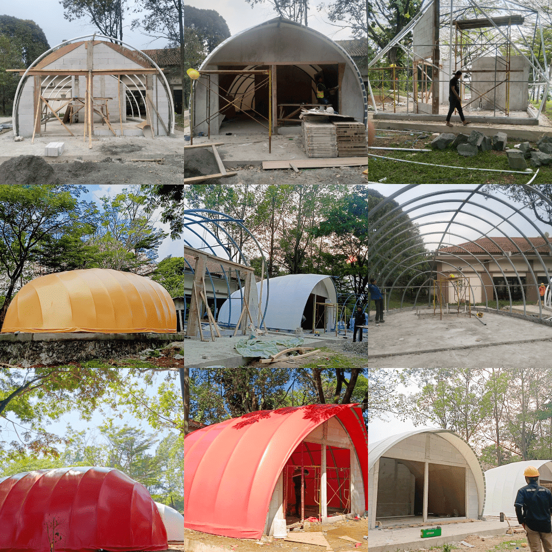 glamping atap membran