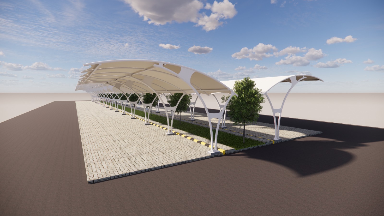 carport atap membran